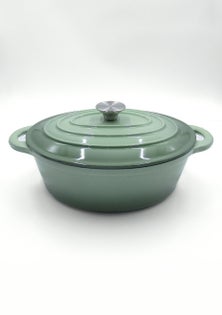 George Collective - Cast Iron Oval Casserole 4.2L - Thyme Gloss