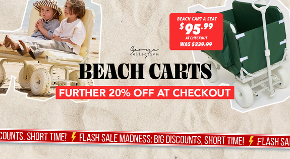 Shop the Beach Carts - Further 20% off at Checkout sale