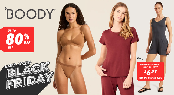 Shop the Boody Up to 80% Off RRP sale