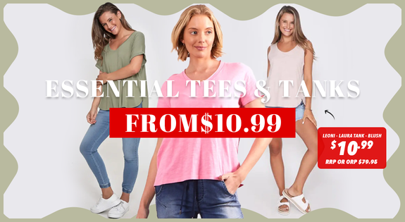 Shop the Essential Tees & Tanks From $10.99 sale