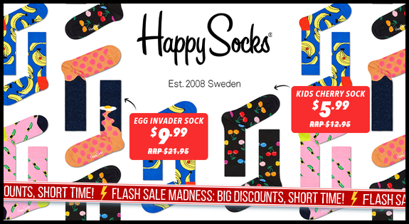 Shop the Happy Socks, Huge Discounts & Happy Prices – Limited Time Only! sale