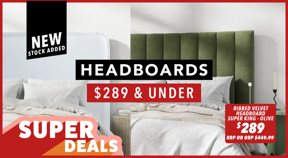 Shop the Superdeal Headboards $289 and Under - New Stock added! sale