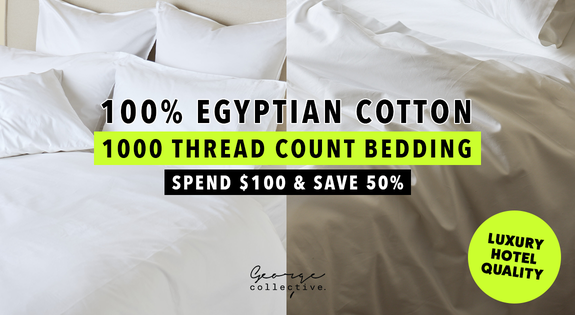 Shop the Save 50% off (USE CODE 1000TC) Egyptian Cotton 1000TC Bedding with $100+ spend at checkout sale