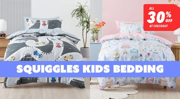 Shop the Squiggles Kids Bedding ALL 30% off at Checkout! sale