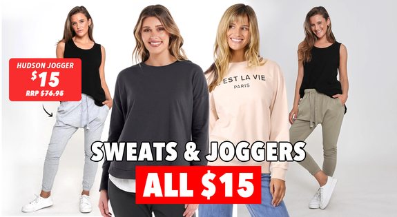 Shop the Sweats & Joggers All $15! sale