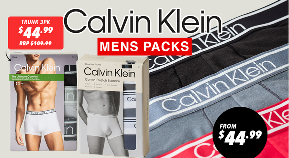 Shop the Calvin Klein Mens Packs - From $44.99 sale