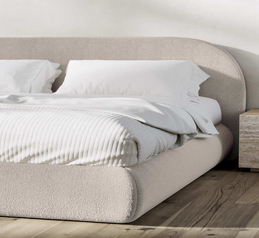 George Collective - Cloud Bed Frame - Super King - Nude Boucle