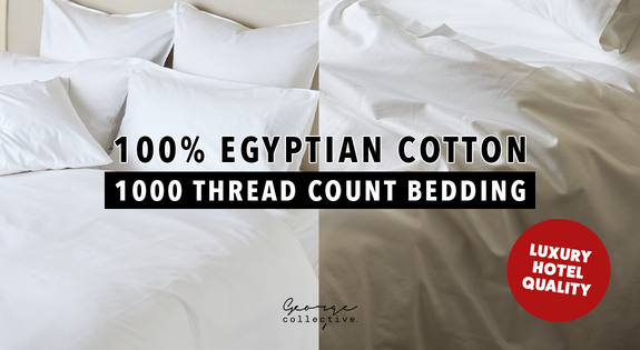 Shop the 100% Egyptian Cotton 1000TC Bedding sale