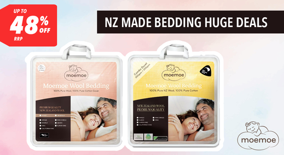 Shop the NZ Made Bedding Huge Deals - Up to 48% Off RRP sale