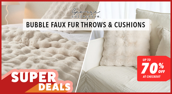 Shop the SUPERSOFT Throws & Cushions - up to 70% Off sale