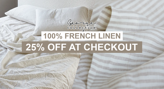 Shop the 100% French Linen - 25% off at checkout! sale