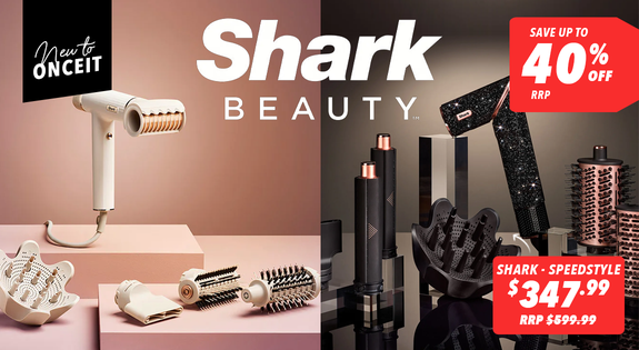 Shop the New to Onceit - Shark Beauty - save up to 40% off RRP sale