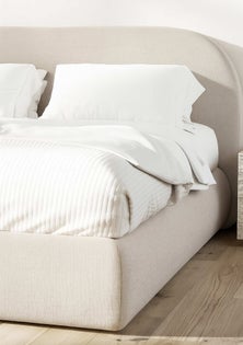 George Collective - Cloud Bed Frame - Queen - Natural Linen Look