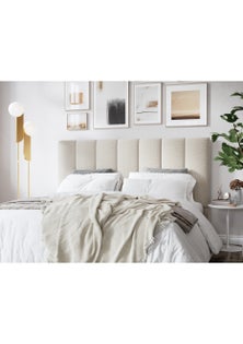 George Collective - Ribbed Boucle Headboard - Super King - Natural Boucle
