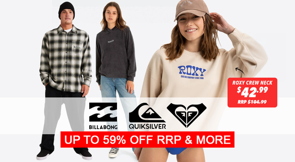 Shop the Billabong, Roxy & More - Up to X% Off RRP sale