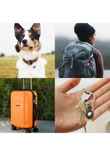 4 Pack AirTag Case Keychain - Black