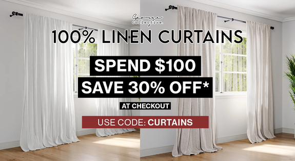 Shop the Spend  $100, Save 30% - 100% Linen Curtains (USE CODE: CURTAINS) sale