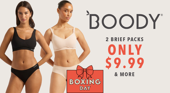 Shop the Boody  - 2 Pack Briefs Only $9.99 & More sale