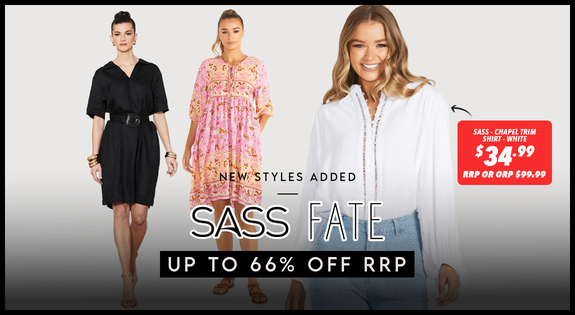 Shop the Sass & Fate - Up to 66% off RRP sale