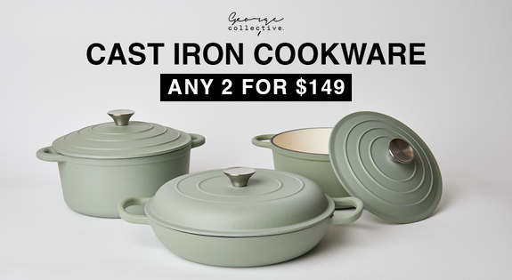 Shop the Best Selling Cast Iron Cookware - 2 for $149! sale