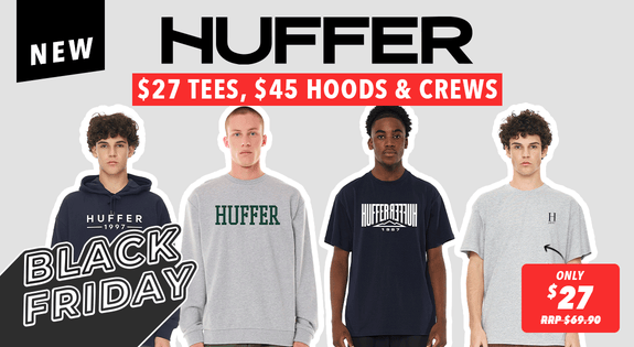 Shop the NEW Huffer $27 Tees, $45 Hoods & Crews! sale