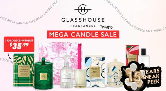 Shop the Glasshouse & More Mega Candle Sale sale