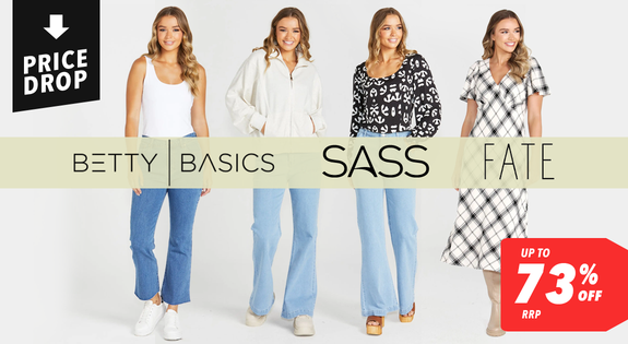 Shop the Betty Basics, Sass & Fate PRICE DROP! - Up To 73% Off RRP sale