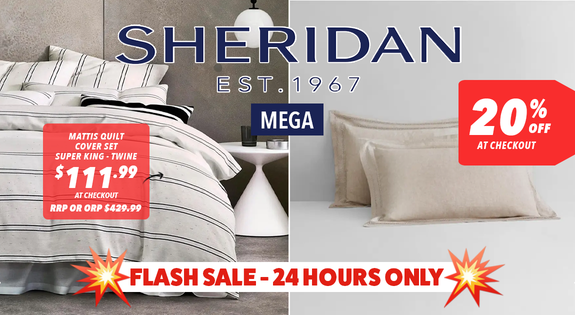 Shop the Sheridan Flash Sale - 20% off at checkout! sale