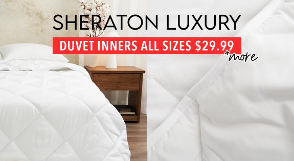 Shop the Sheraton Duvet Inners ALL sizes $29.99 & More! sale
