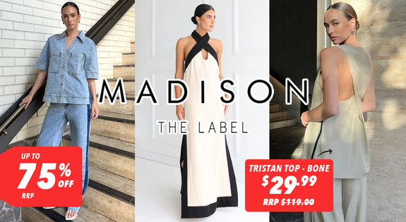 Shop the Madison The Label - Up to 75% Off RRP sale