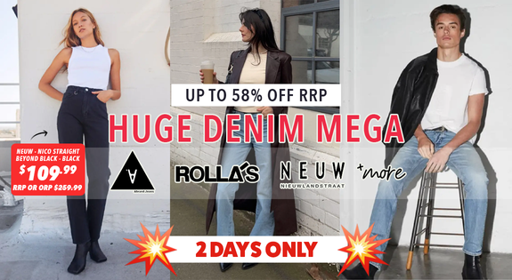 Shop the HUGE Denim MEGA - Up to 58% off RRP! sale