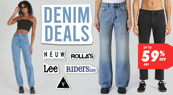 Shop the Denim Deals up to 59% off RRP! sale