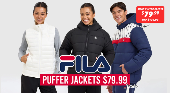 Shop the Fila Puffer Jackets $79.99 & More sale