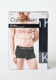 Calvin Klein - Bold Logo Low Rise Trunk 3Pk - Black
