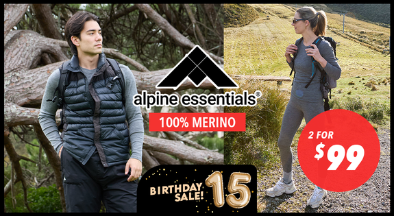 Shop the Alpine Essentials - 100% Merino Base Layer- Intro Offer  - 2 For $99 sale