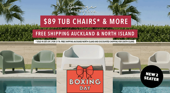 Shop the New! Two seater Tub chair & $89 Tub Chairs* - Free Shipping Auckland & North Island sale
