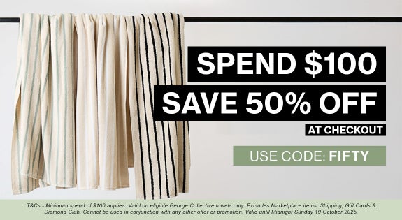 Shop the Spend & Save - 100% Cotton Luxury Towels (USE CODE: FIFTY AT CHECKOUT) sale