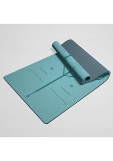 Extra Wide Long and Thick Pilates  Yoga Fitness Mat - Blue