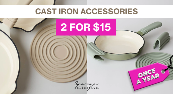 Shop the Cast Iron Accessories - 2 for $15 sale