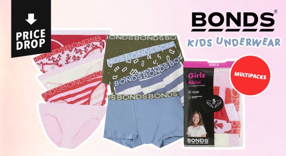 Shop the Bonds Kids Underwear Multipacks - Price Drop sale