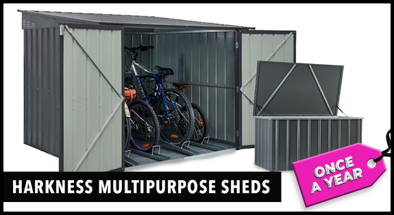 Shop the Harkness Multipurpose Sheds - Once a Year Bonus Deal! sale