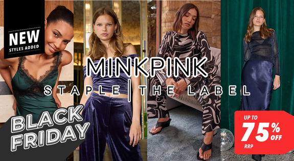 Shop the MinkPink & Staple The Label - Black Friday Savings - Up to 75% Off RRP sale