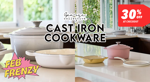 Shop the Cast Iron Cookware - 30% off at Checkout! Feb Frenzy sale