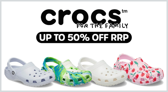 Shop the Crocs For The Family - Up to 50% Off RRP sale