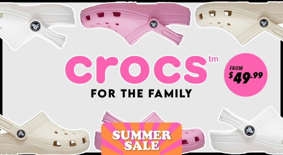 Shop the Crocs For The Family - From $49.99 sale
