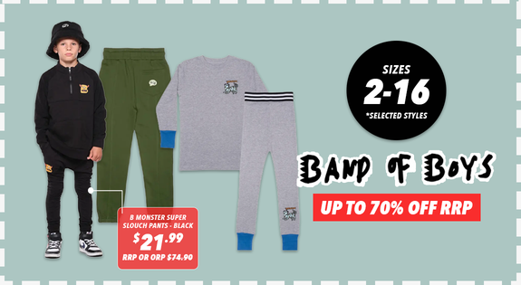Shop the Band of Boys - up to 70% off RRP sale