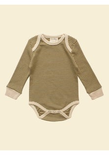 Ziwi Baby - Long Sleeve Bodysuit Olive Stripe