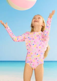 Seafolly - Lemon Lime Frill Paddlesuit - Lemon Lime