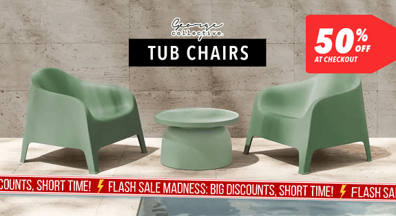 Shop the 50% off Tub Chairs at checkout (ends Monday) sale