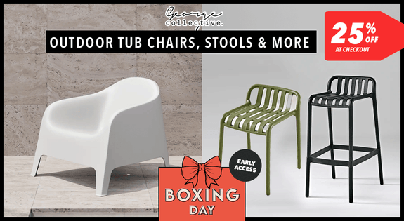 Shop the Outdoor Tub Chairs, Stools & More - 25% off at Checkout sale